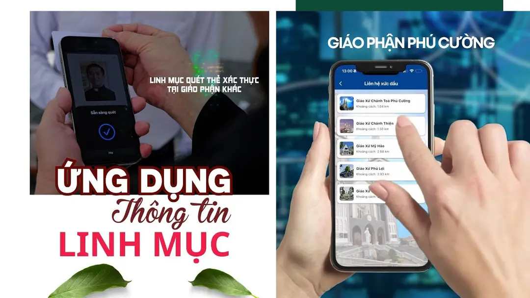 Ứng dụng thông tin Linh mục và liên hệ xức dầu